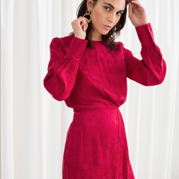 NWOT & Other Stories Satin Mini Dress - Picture 1 of 8